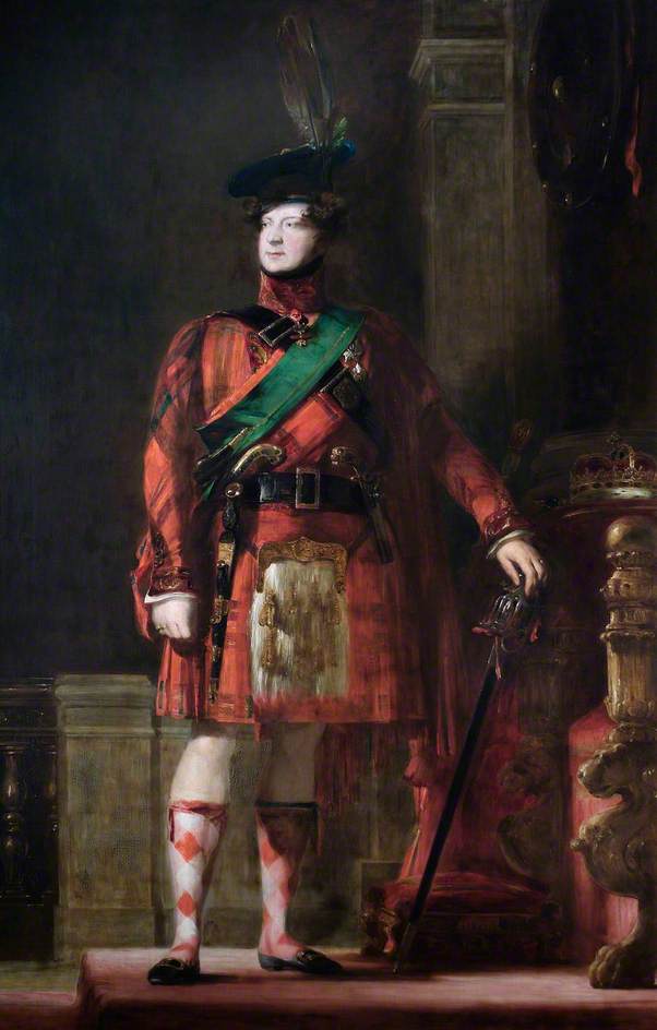 George IV wearing tartan
