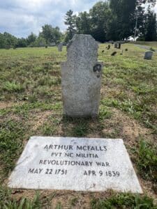 Arthur McFalls Gravestone